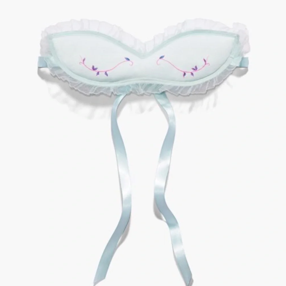 Cat Nap Eye Mask Savage X Fenty seashell blue